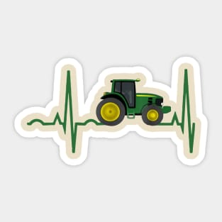 Tractor Heart Sticker